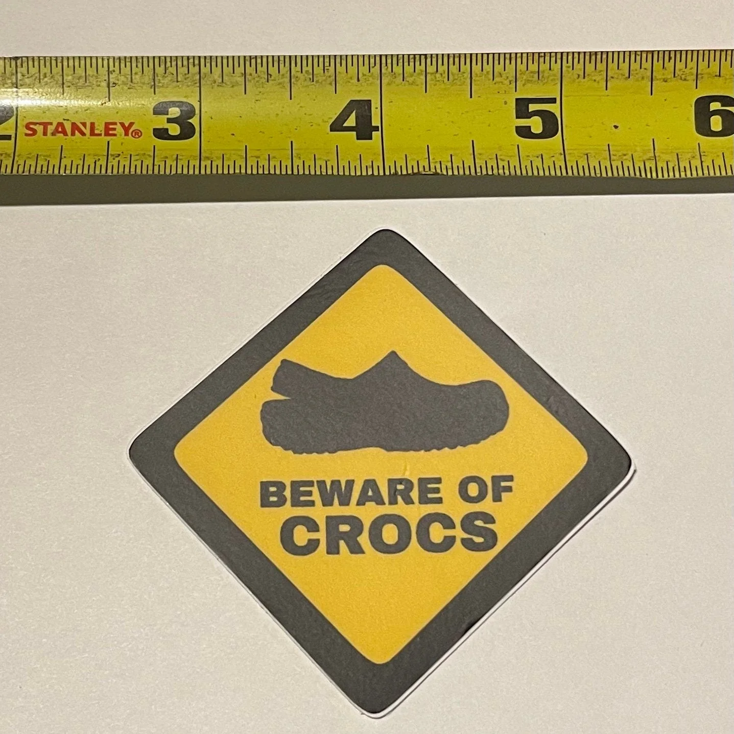 Beware Of Crocs Sticker - Image 2