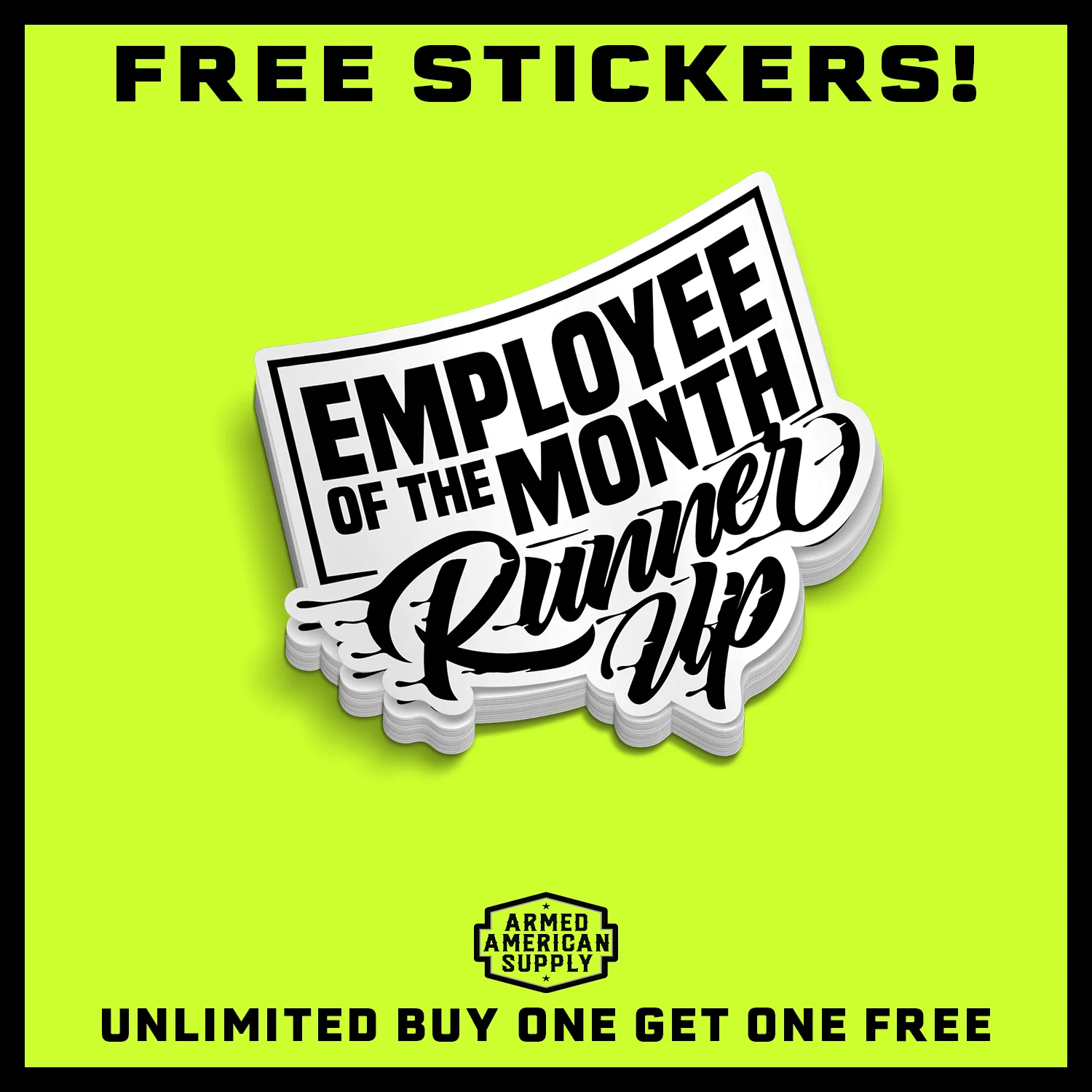 Runner Up - Hard Hat Decal - Image 2