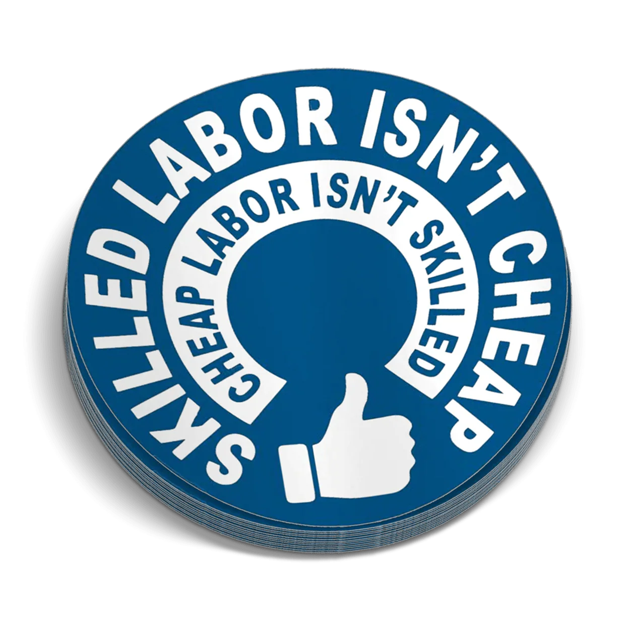 Skilled Labor Hard Hat Decal